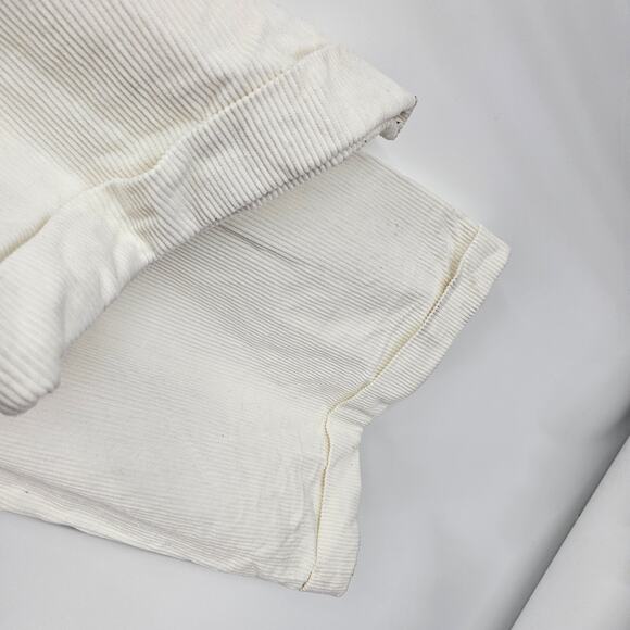 Julia Amory Trouser Pants White Corduroy Striped Stretch Wide Leg NWT Size XL - Picture 4 of 8